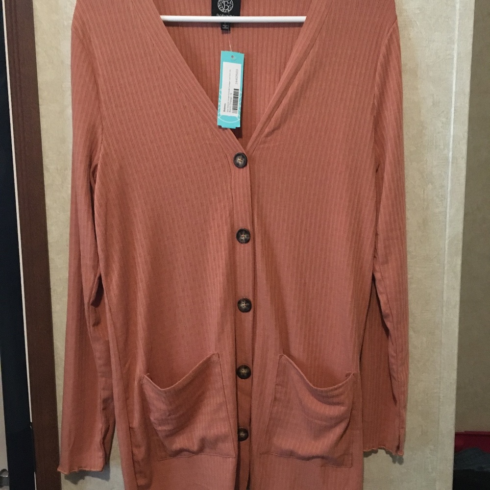 Bobeau Cardigan and Short Set